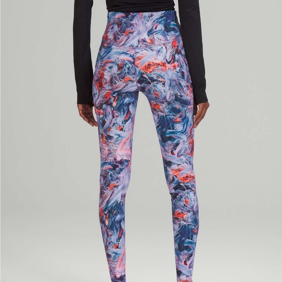 LULULEMON Base Pace High-Rise Running Tight 28" Nulux Atmospheric Purple Multi - Picture 2 of 6